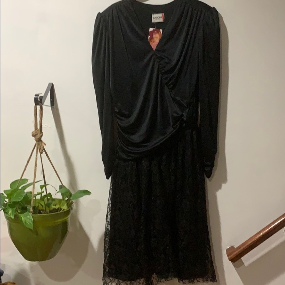 Vintage Isadora New York Black Party Dress